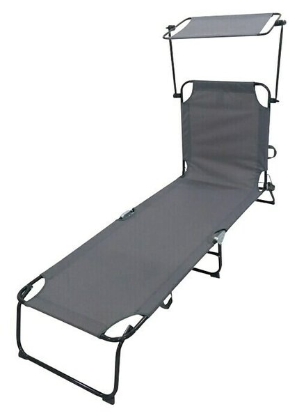 Sunfun Vrtni ležalnik (Siva, Aluminij)