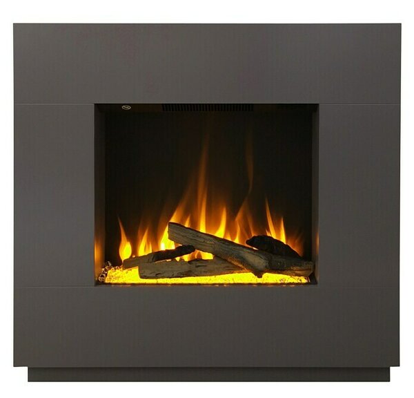 Voltomat HEATING Električni kamin Kalmar (Sive barve, 26 x 80 x 76 cm) productname.garantie.plussign BAUHAUS garancija 5 let za naprave na električni