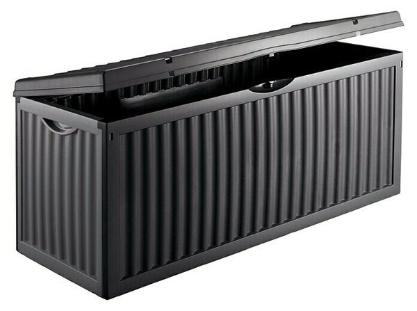 Jelenia Plast Vrtna škatla za shranjevanje Wave (120 x 52 x 54 cm, Antracitne barve, Plastika)