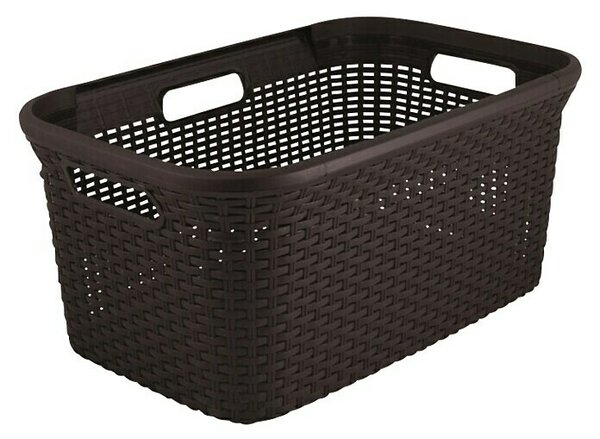 Curver Style Košara za perilo Deco Ratan (45 l, Rjava, Pravokotna, Plastika)