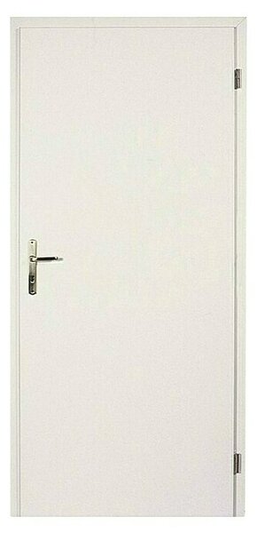 Doornite Sobna vrata (850 x 2.000 mm, Smer odpiranja: Desno, Bela, Satje, Lakirana površina)