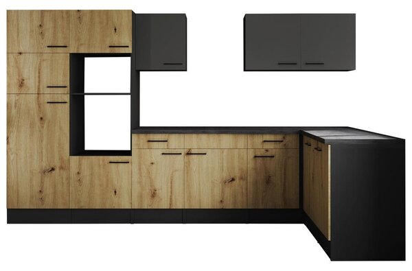 Respekta Kotna Kuhinja Brez Aparatov Oliver, 340x172cm