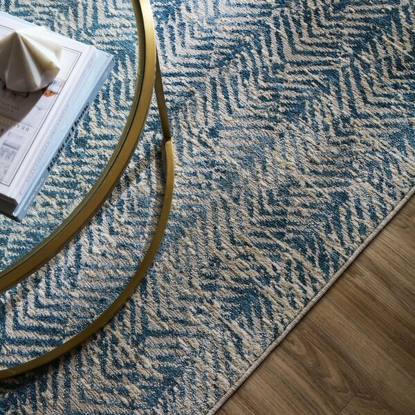 Modra preproga 160x230 cm Lua Abstract – Flair Rugs