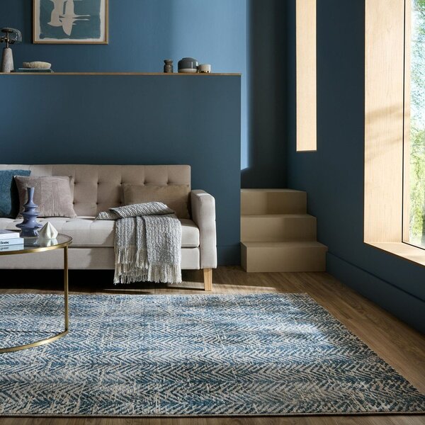Modra preproga 160x230 cm Lua Abstract – Flair Rugs