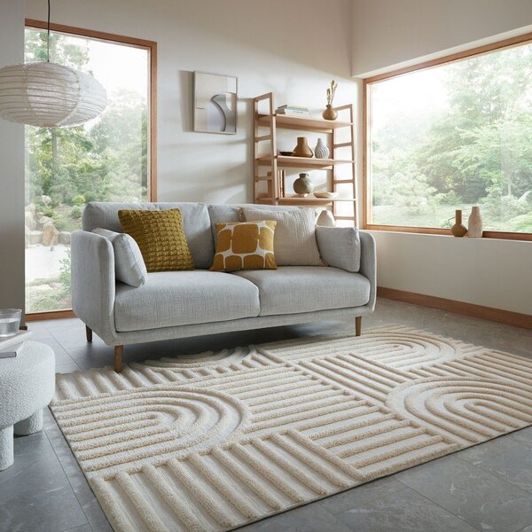 Kremno bela preproga 200x300 cm Elara – Flair Rugs