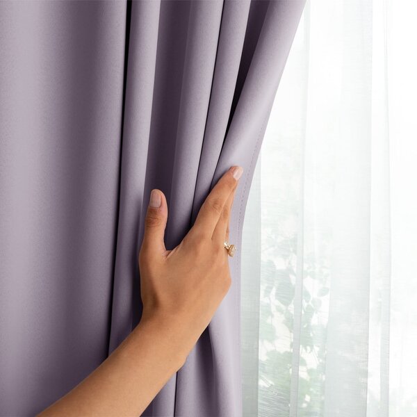 Prašno rožnata zavesa za delno zatemnitev 140x175 cm Kierra – Restilo
