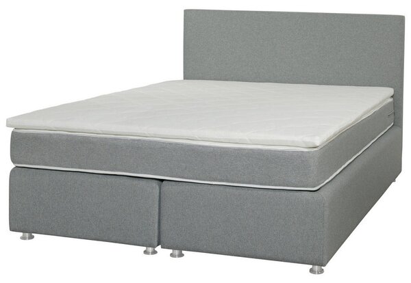 POSTELJA BOXSPRING x , tekstil siva