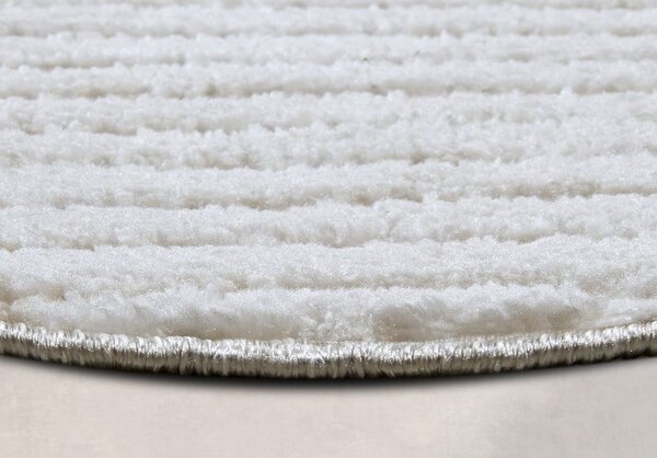 Bela okrogla preproga ø 160 cm Panglao New York White – Elle Decoration