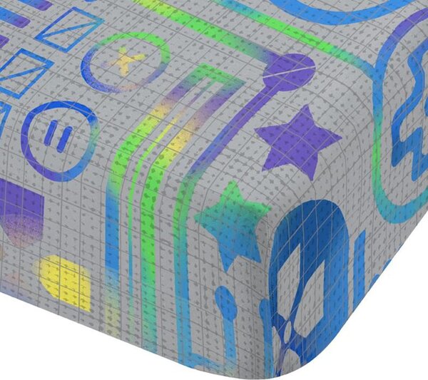 Siva napenjalna enojnaotroška rjuha iz mikrovlaken za visoko vzmetnico 90x190 cm Gamer – Catherine Lansfield