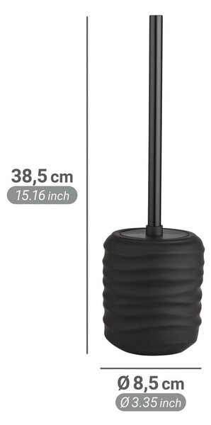 Črna keramična WC ščetka Illana – Wenko