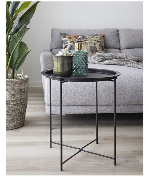 Kovinska okrogla stranska mizica ø 47 cm Bastia – House Nordic