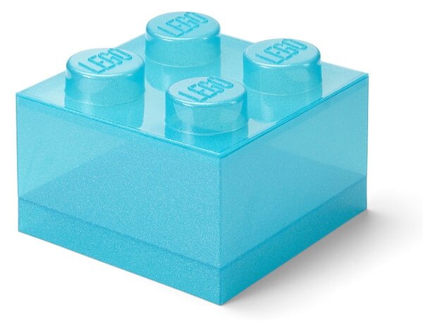 Svetlo modra plastična otroška škatla za shranjevanje 25x25x18 cm – LEGO®