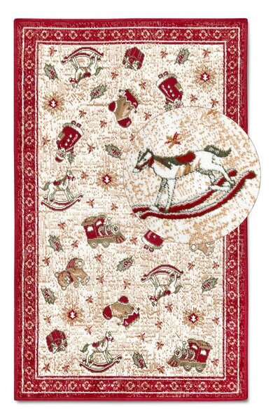 Rdeča preproga z božičnim motivom iz mešanice bombaža 50x80 cm Toy's Delight Red Christmas – Villeroy&Boch