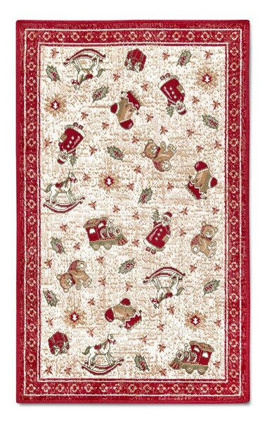 Rdeča preproga z božičnim motivom iz mešanice bombaža 50x80 cm Toy's Delight Red Christmas – Villeroy&Boch