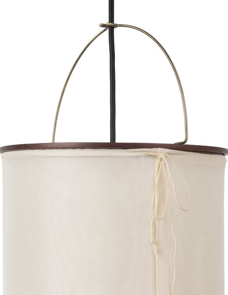 GUBI Gubi stenska svetilka Silk Lantern, bela/črna, z vtičnico, E27, Bež, Dnevna soba / jedilnica, Tkanine / tekstil, Dizajn