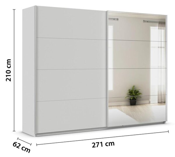Modern Living Omara Z Drsnimi Vrati Feldkirch, Svetlo Siva