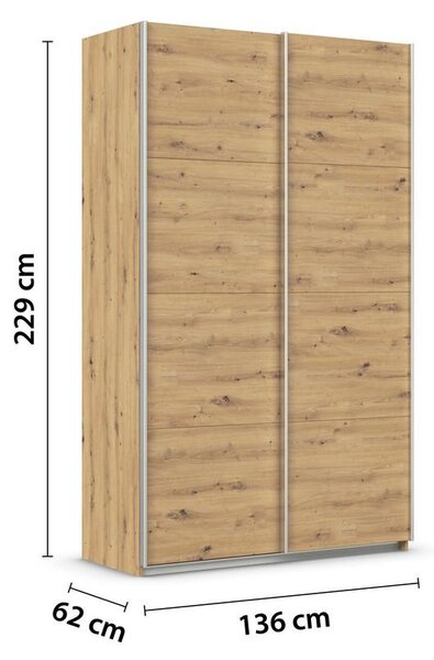 Modern Living Omara Z Drsnimi Vrati Feldkirch, Barva Hrasta
