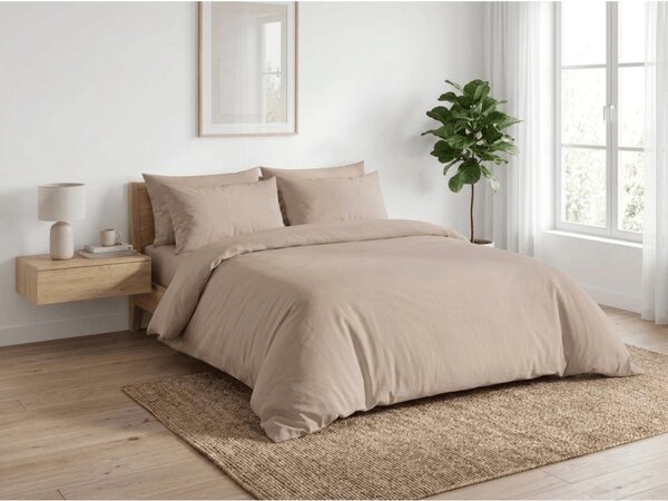 Krep posteljnina TAUPEXA bež-siva Dimenzije posteljnine: 70 x 90 cm | 140 x 220 cm