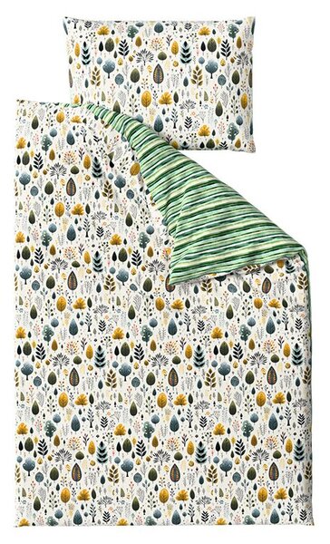 Krep posteljnina TREEVELLA POLY zelena Dimenzije posteljnine: 70 x 90 cm | 140 x 200 cm