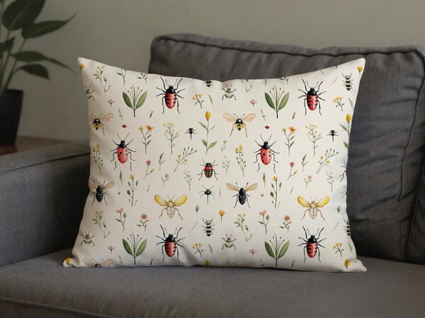 Poli-bombažna prevleka za blazino INSECTA POLY 70x90 cm, barvna