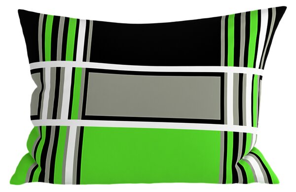 Polibombažen prevleka za vzglavnik KARO POLY 50x70 cm, zelena