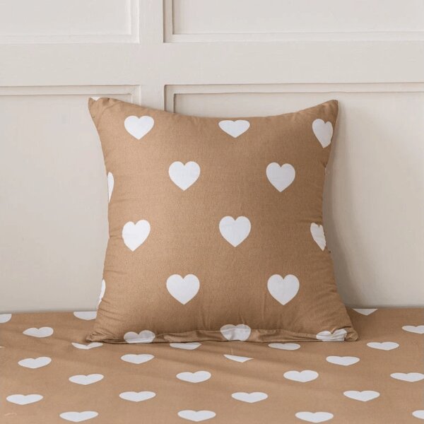 Posteljnina iz mikrovlaken CARAMHEART rjava Dimenzije posteljnine: 70 x 90 cm | 140 x 200 cm