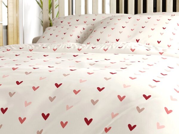 Posteljnina iz mikrovlaken SOFHEARTS kremna Dimenzije posteljnine: 70 x 90 cm | 140 x 200 cm