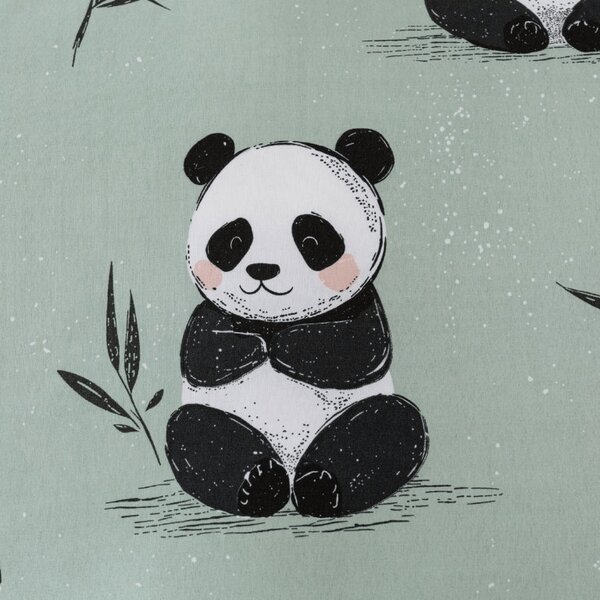 Posteljnina iz mikrovlaken PANDA RELAX mentol Dimenzije posteljnine: 70 x 90 cm | 140 x 200 cm