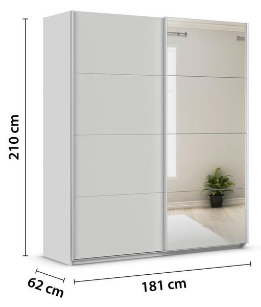 Modern Living Omara Z Drsnimi Vrati Feldkirch, Svetlo Siva