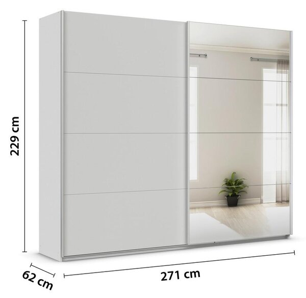 Modern Living Omara Z Drsnimi Vrati Feldkirch, Svetlo Siva