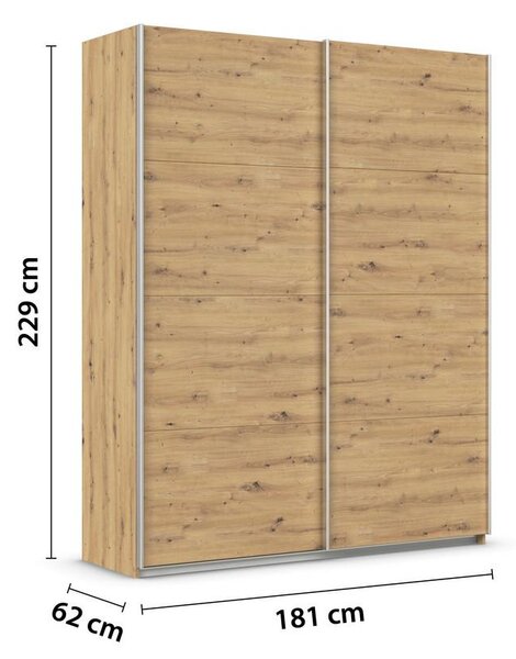 Modern Living Omara Z Drsnimi Vrati Feldkirch, Barva Hrasta