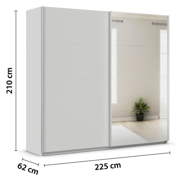 Modern Living Omara Z Drsnimi Vrati Feldkirch, Svetlo Siva