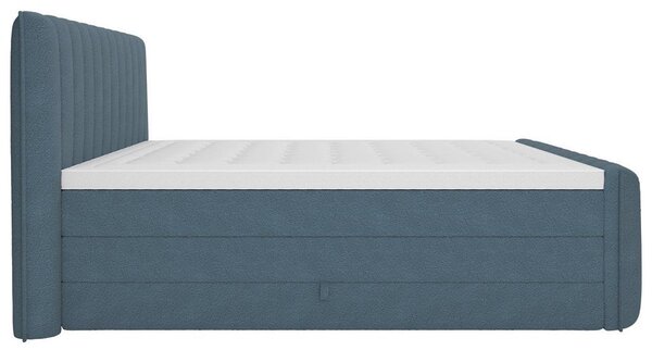 Premium Living Postelja Boxspring Lina, Modra, 180x200