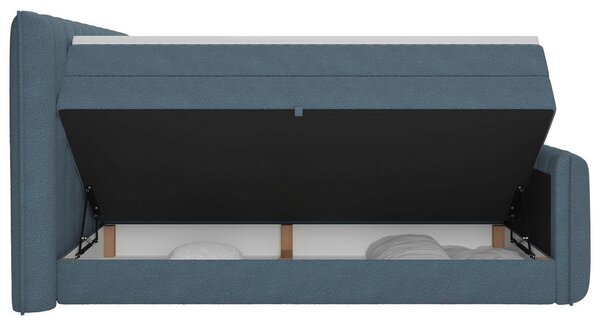 Premium Living Postelja Boxspring Lina, Modra, 160x200
