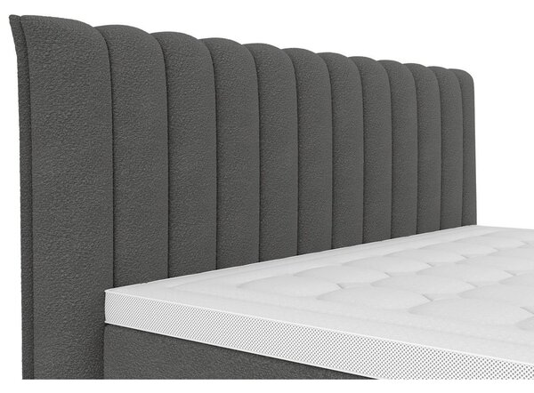 Premium Living Postelja Boxspring Lina, Antracit, 160x200