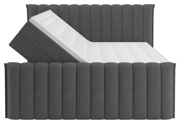 Premium Living Postelja Boxspring Lina, Antracit, 160x200