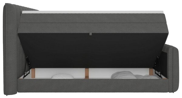 Premium Living Postelja Boxspring Lina, Antracit, 160x200