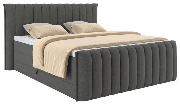 Premium Living Postelja Boxspring Lina, Antracit, 160x200