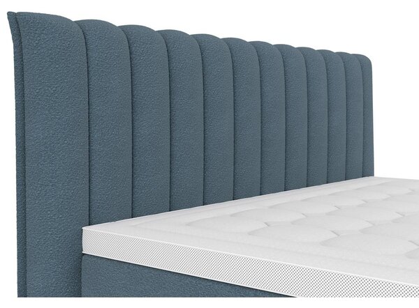 Premium Living Postelja Boxspring Lina, Modra, 180x200