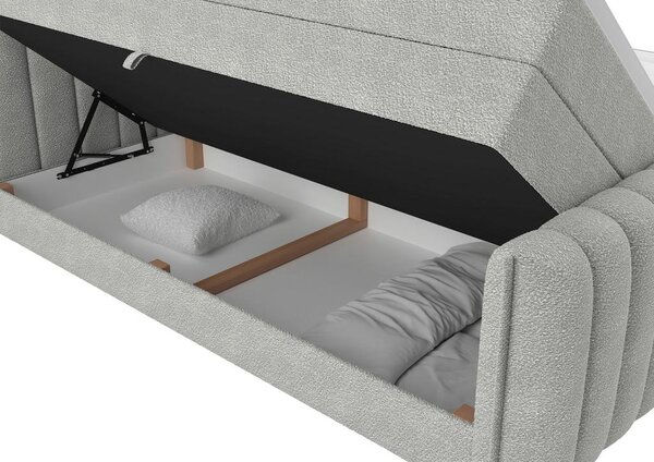 Premium Living Postelja Boxspring Lina, Svetlo Siva, 160x200
