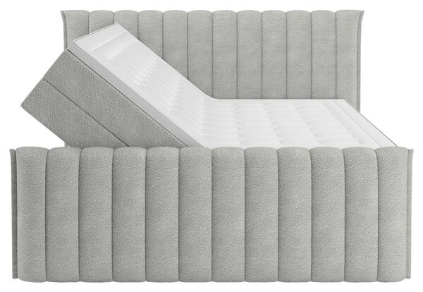 Premium Living Postelja Boxspring Lina, Svetlo Siva, 160x200