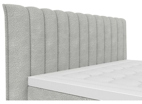 Premium Living Postelja Boxspring Lina, Svetlo Siva, 160x200