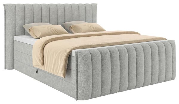 Premium Living Postelja Boxspring Lina, Svetlo Siva, 160x200
