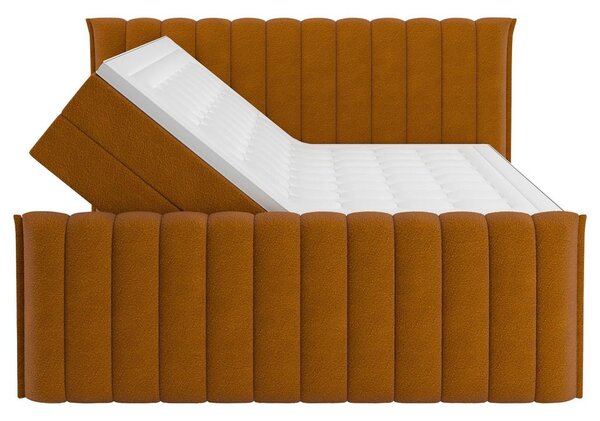 Premium Living Postelja Boxspring Lina, Opečnato Rjava, 160x200