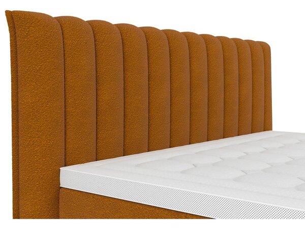 Premium Living Postelja Boxspring Lina, Opečnato Rjava, 160x200