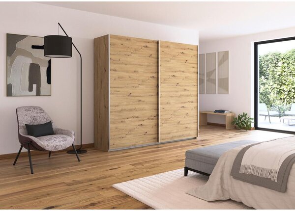 Modern Living Omara Z Drsnimi Vrati Feldkirch, Barva Hrasta