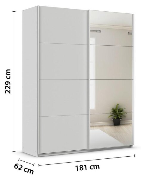 Modern Living Omara Z Drsnimi Vrati Feldkirch, Svetlo Siva