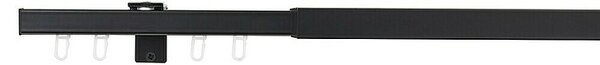 Kompletna garnitura All-in (Črne barve, Dolžina karnise: 120 cm - 210 cm)