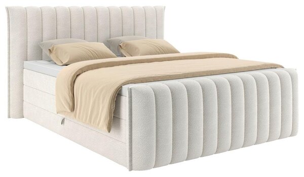 Premium Living Postelja Boxspring Lina, Krem Barva, 160x200