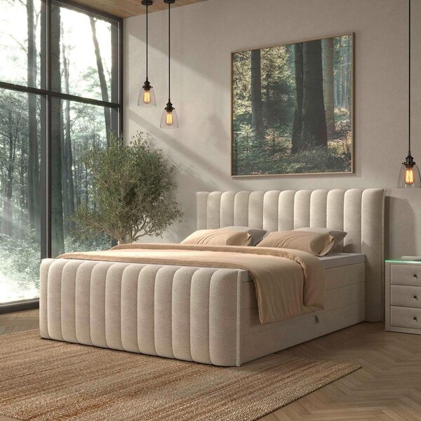 Premium Living Postelja Boxspring Lina, Bež, 160x200